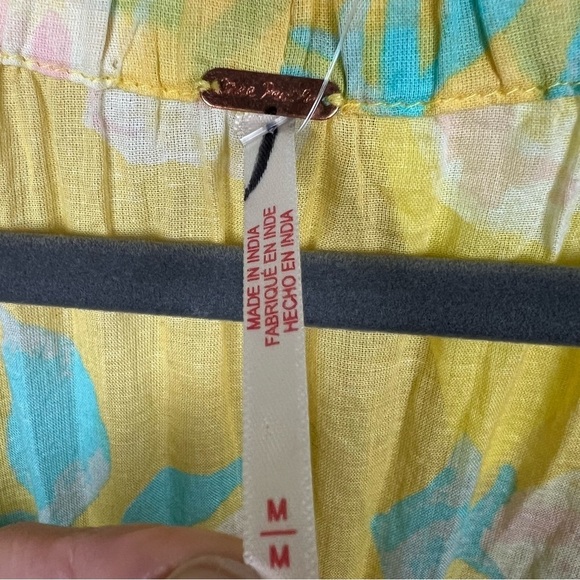 Free People Golden Hour Border Maxi Dress Yellow - Picture 6 of 9